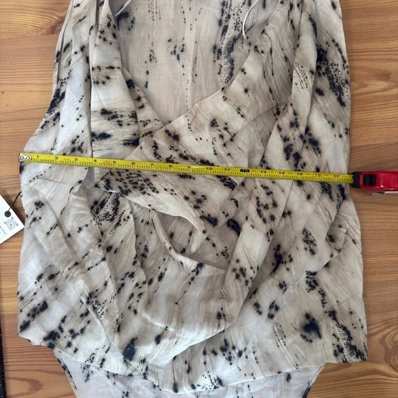 NWT $59 Zara Voluminous Printed Top Blouse Womens Small Sleeveless Cotton - Picture 11 of 11